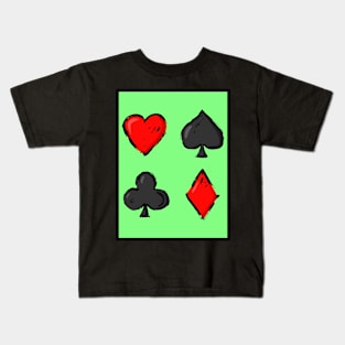 Lucky Playing Card Kids T-Shirt